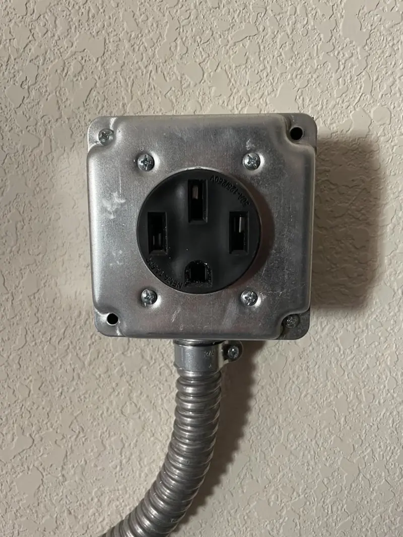 NEMA 14-50 outlet installed for Electrical Panel Upgrade in Coopertown